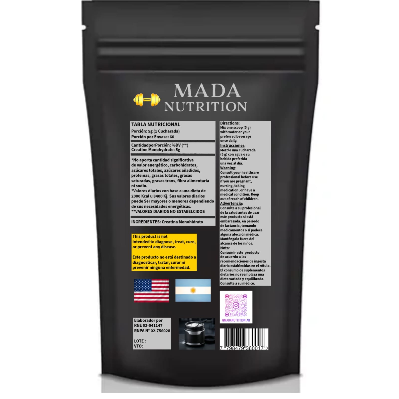 Mada Nutrition Creatine Micronization Process